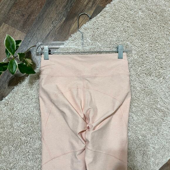 Outdoor Voices Small Matte Peachy Pink High Waisted Athleisure Yoga Leggings - Picture 5 of 8